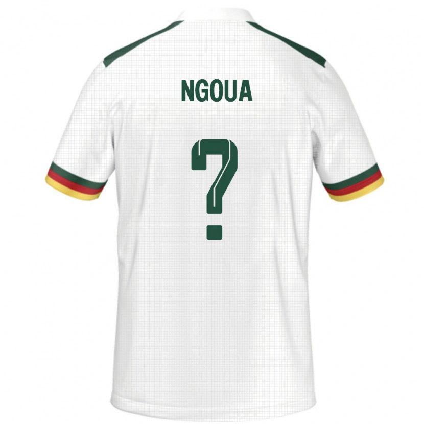 Danxen Dětské Kamerun Boris Ngoua #0 Bílý Daleko Hráčské Dresy 24-26 Dres
