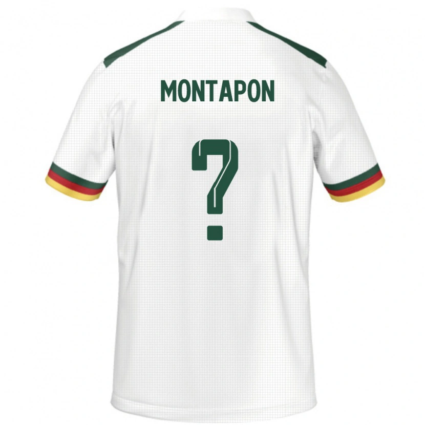 Danxen Dětské Kamerun Fadil Montapon #0 Bílý Daleko Hráčské Dresy 24-26 Dres