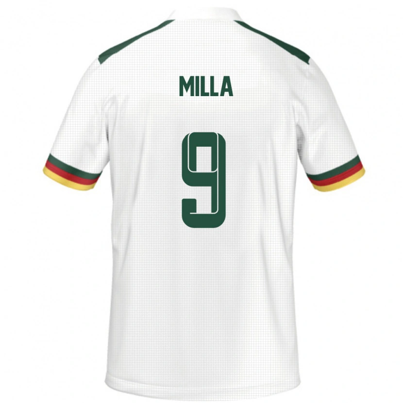 Danxen Dětské Kamerun Kevin-Prince Milla #9 Bílý Daleko Hráčské Dresy 24-26 Dres