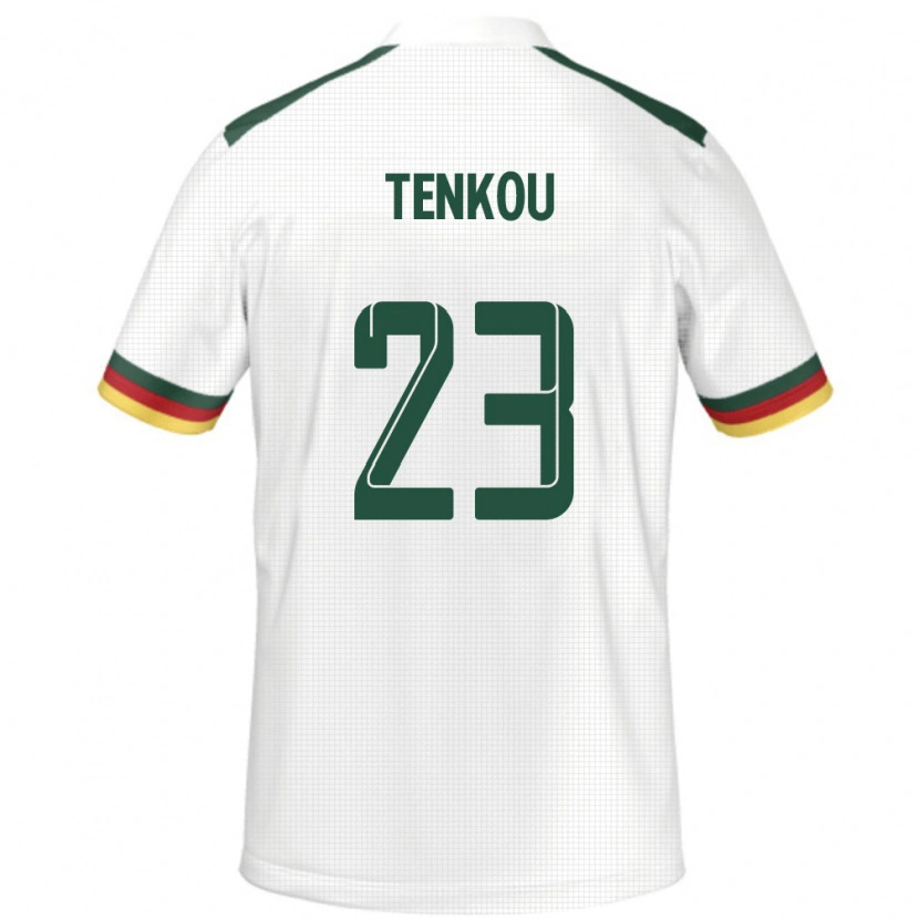 Danxen Dětské Kamerun Yanike Tenkou #23 Bílý Daleko Hráčské Dresy 24-26 Dres