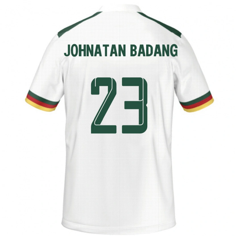 Danxen Dětské Kamerun Cédric Johnatan Badang #23 Bílý Daleko Hráčské Dresy 24-26 Dres