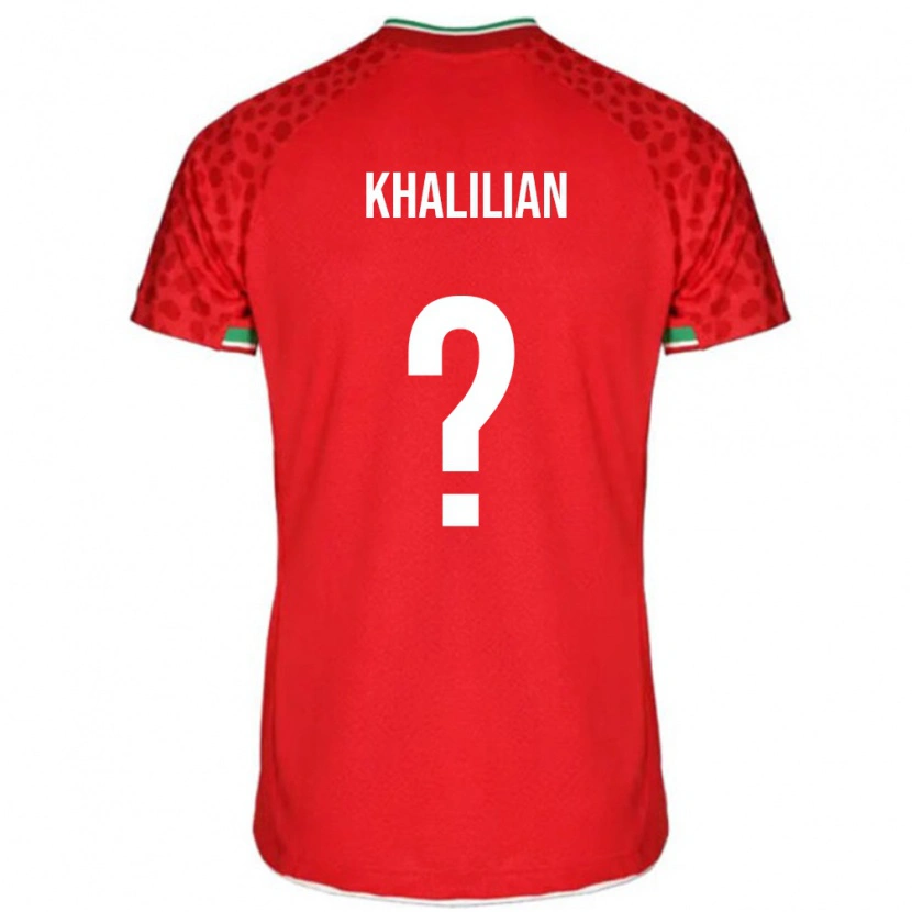 Danxen Dětské Írán Abolfazl Khalilian #0 Červený Daleko Hráčské Dresy 24-26 Dres