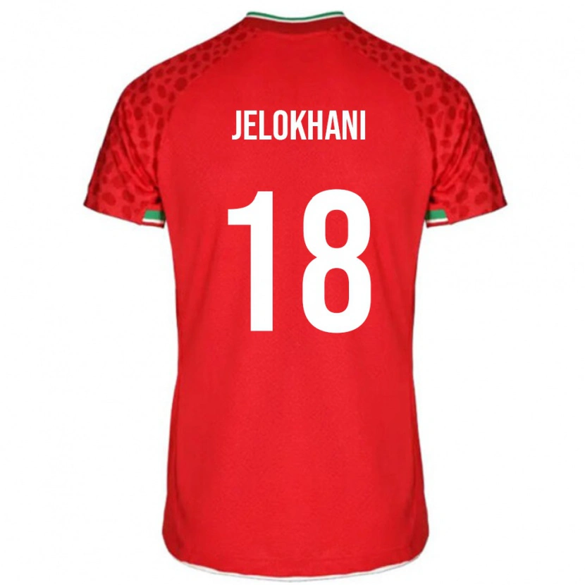 Danxen Dětské Írán Ali Jelokhani #18 Červený Daleko Hráčské Dresy 24-26 Dres