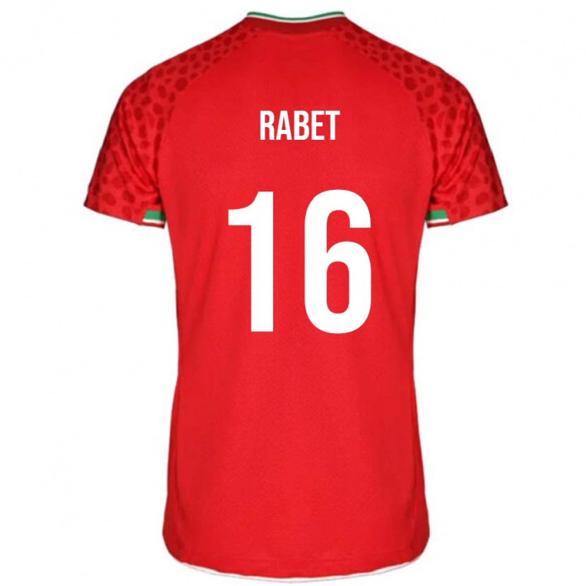 Danxen Dětské Írán Fardin Rabet #16 Červený Daleko Hráčské Dresy 24-26 Dres
