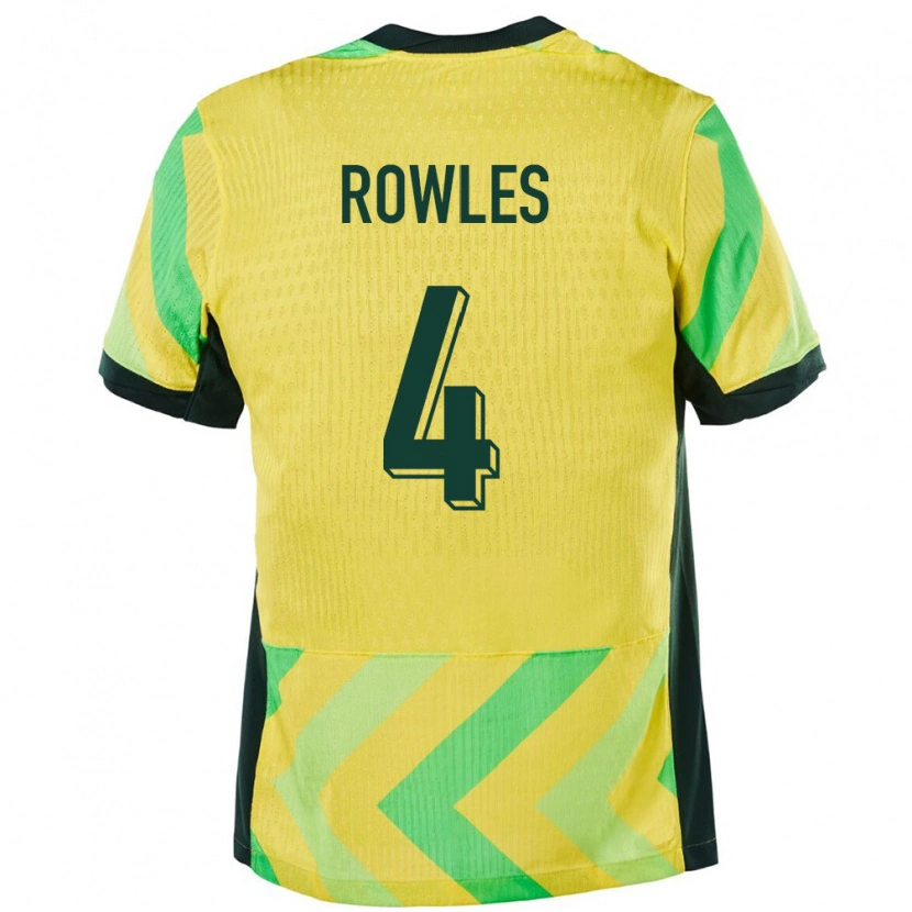 Danxen Pánské Austrálie Kye Rowles #4 Zlatý Domů Hráčské Dresy 24-26 Dres
