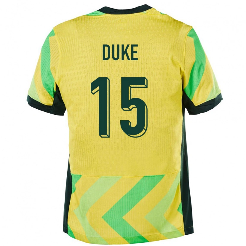 Danxen Pánské Austrálie Mitchell Duke #15 Zlatý Domů Hráčské Dresy 24-26 Dres