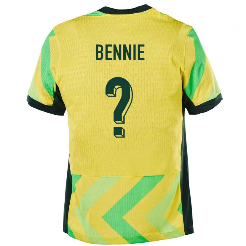 Danxen Pánské Austrálie Daniel Bennie #0 Zlatý Domů Hráčské Dresy 24-26 Dres