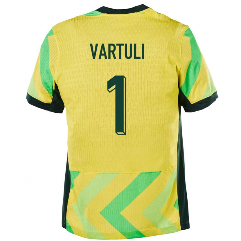Danxen Pánské Austrálie Max Vartuli #1 Zlatý Domů Hráčské Dresy 24-26 Dres