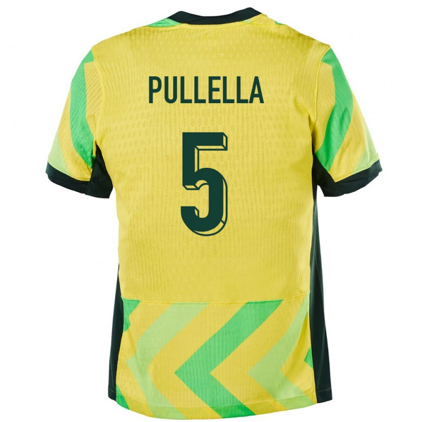 Danxen Pánské Austrálie Christian Pullella #5 Zlatý Domů Hráčské Dresy 24-26 Dres