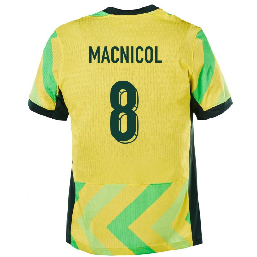 Danxen Pánské Austrálie Quinn Macnicol #8 Zlatý Domů Hráčské Dresy 24-26 Dres