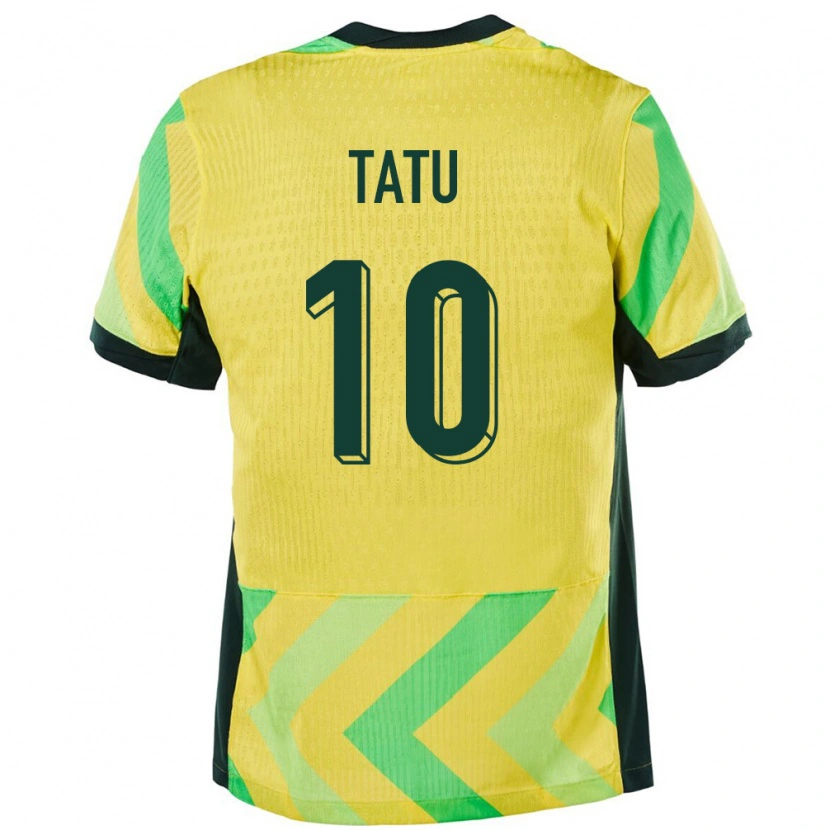 Danxen Pánské Austrálie Amlani Tatu #10 Zlatý Domů Hráčské Dresy 24-26 Dres