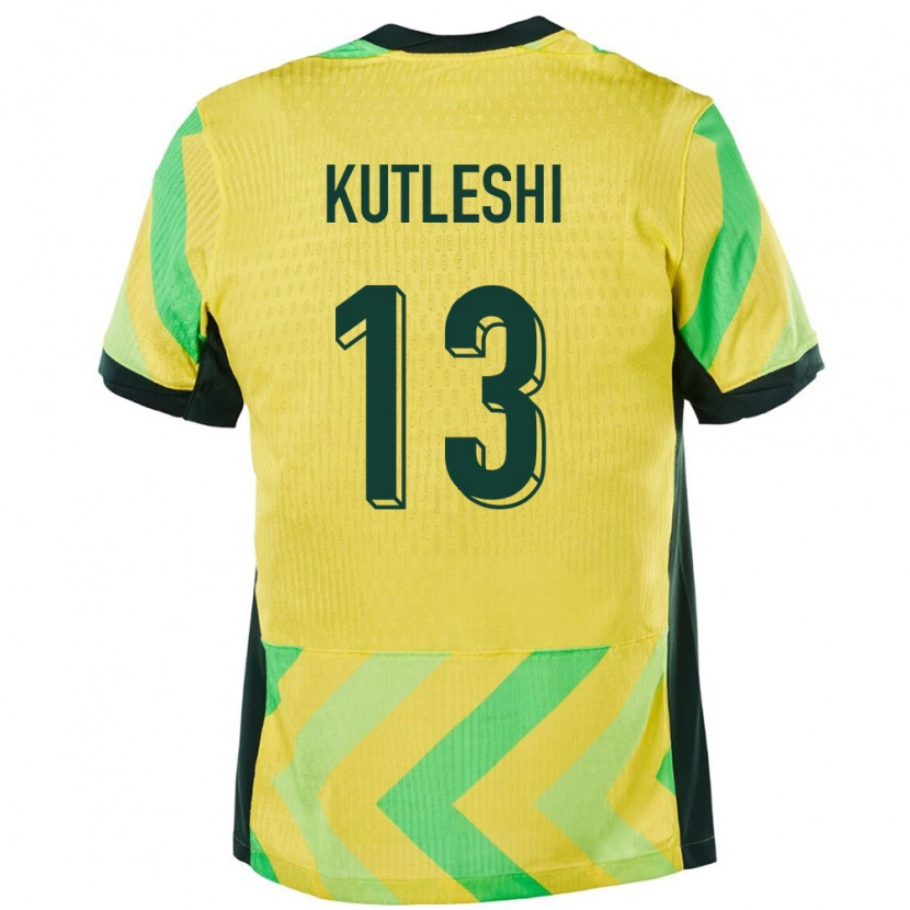 Danxen Pánské Austrálie Besian Kutleshi #13 Zlatý Domů Hráčské Dresy 24-26 Dres