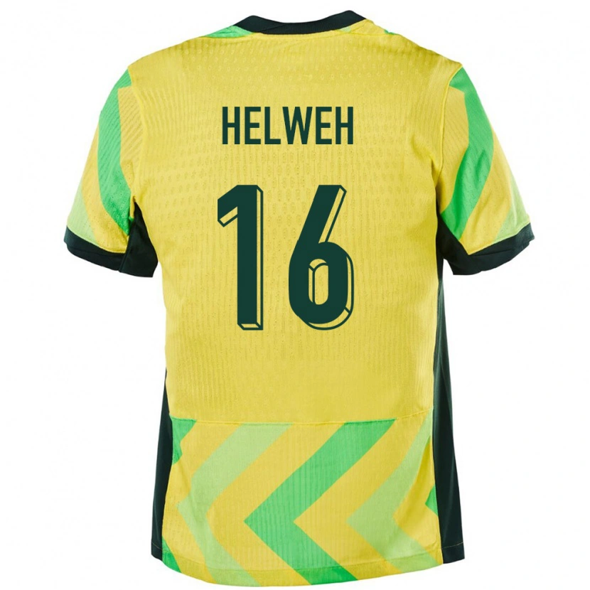 Danxen Pánské Austrálie Zane Helweh #16 Zlatý Domů Hráčské Dresy 24-26 Dres