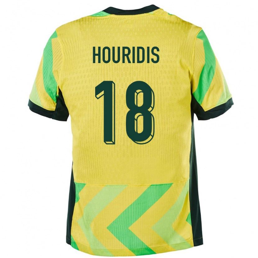 Danxen Pánské Austrálie James Houridis #18 Zlatý Domů Hráčské Dresy 24-26 Dres