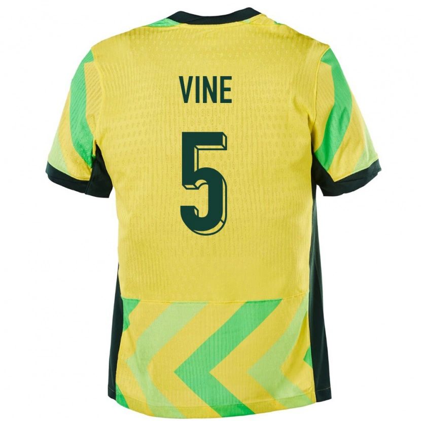 Danxen Pánské Austrálie Cortnee Vine #5 Zlatý Domů Hráčské Dresy 24-26 Dres