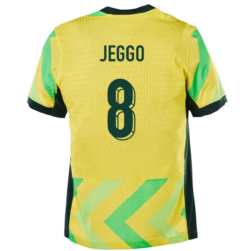 Danxen Pánské Austrálie James Jeggo #8 Zlatý Domů Hráčské Dresy 24-26 Dres