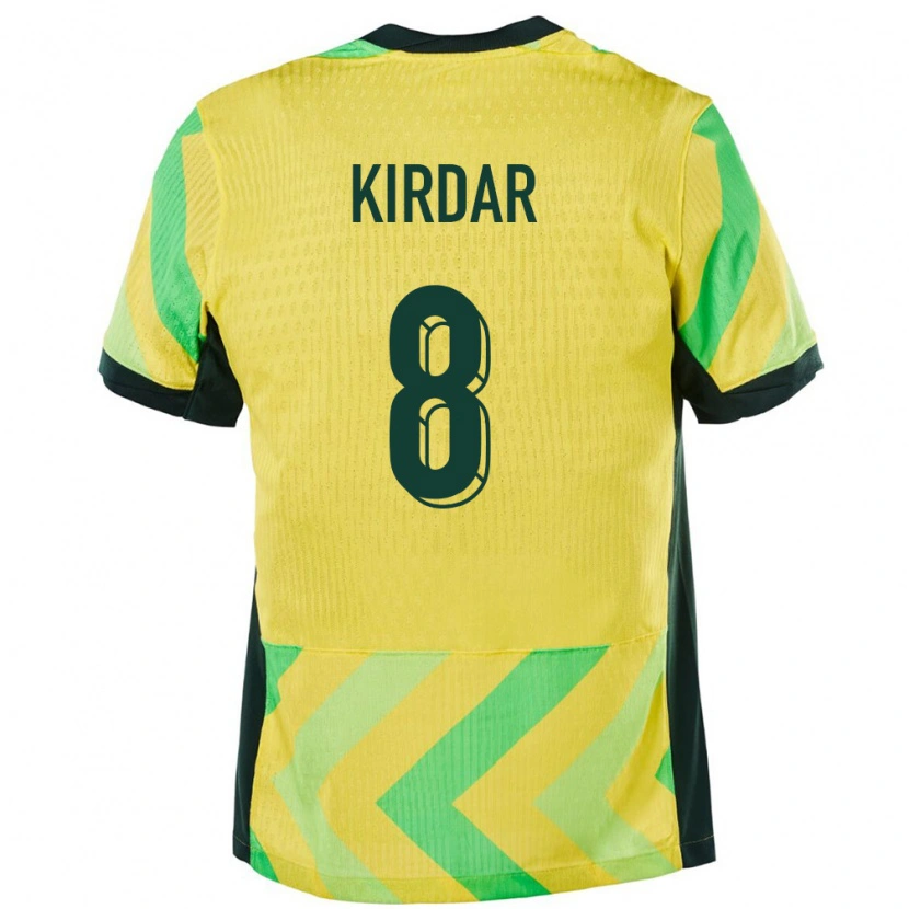 Danxen Pánské Austrálie Birkan Kirdar #8 Zlatý Domů Hráčské Dresy 24-26 Dres