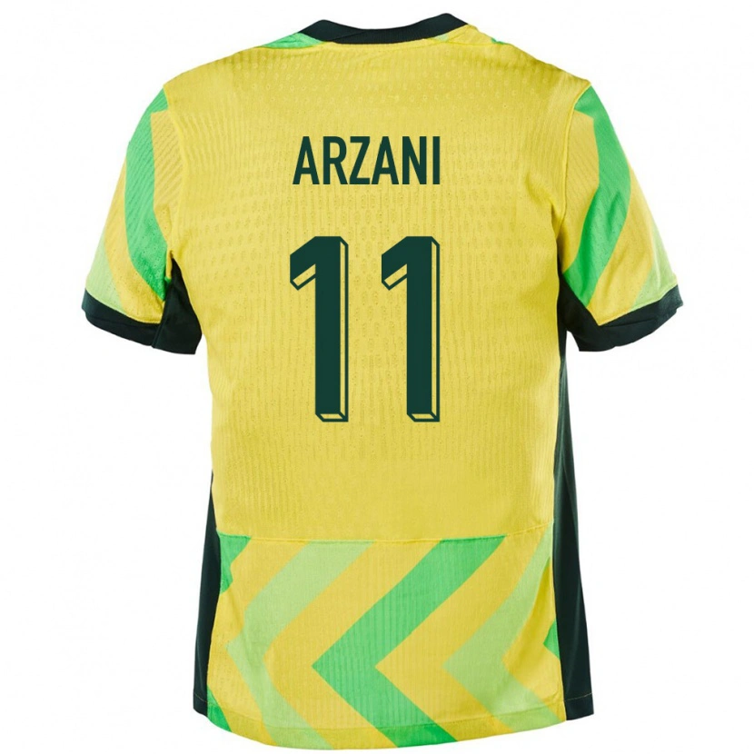 Danxen Pánské Austrálie Daniel Arzani #11 Zlatý Domů Hráčské Dresy 24-26 Dres