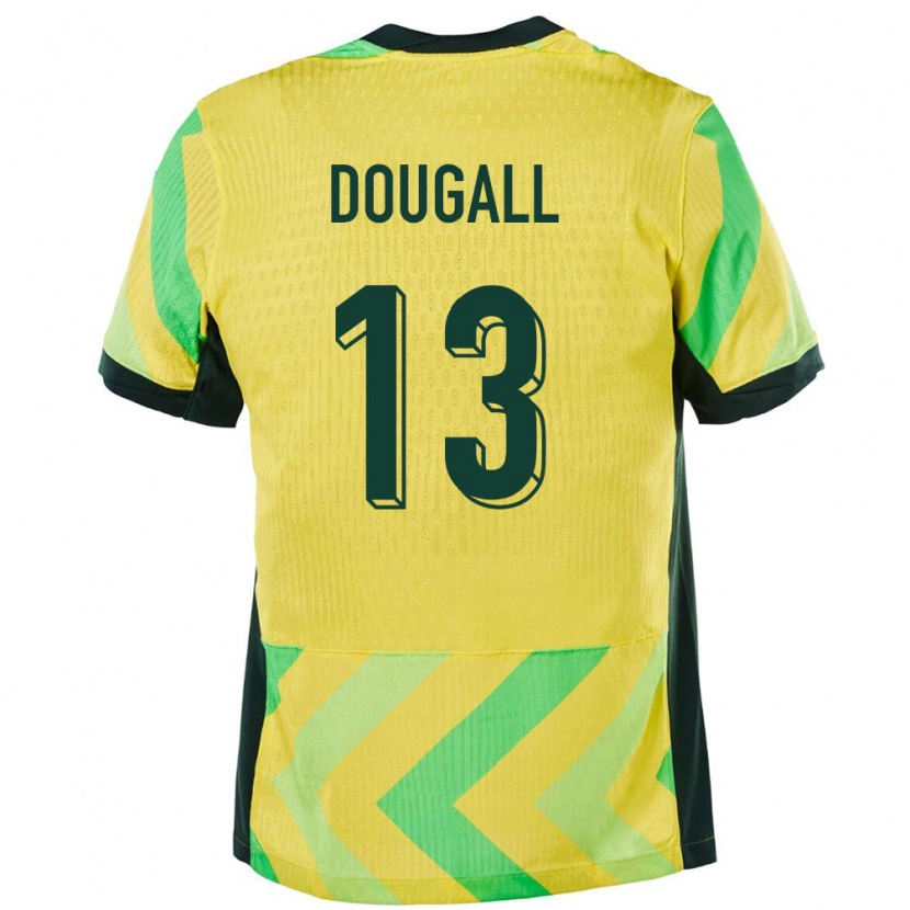Danxen Pánské Austrálie Kenny Dougall #13 Zlatý Domů Hráčské Dresy 24-26 Dres