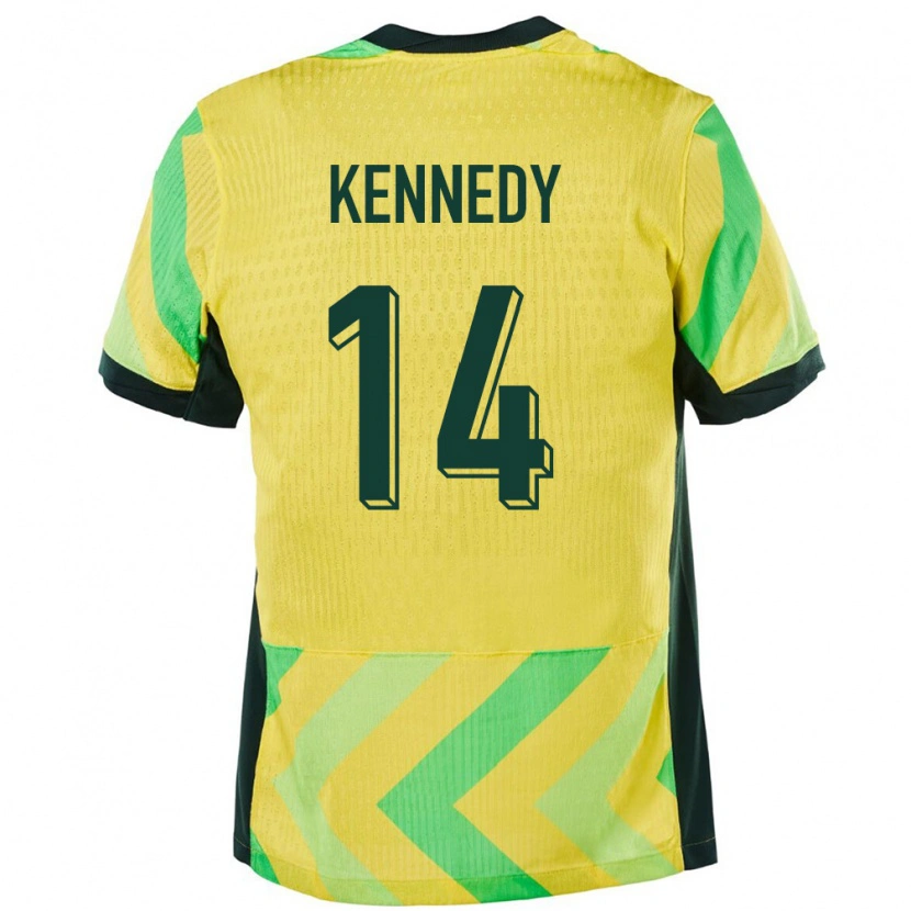 Danxen Pánské Austrálie Alanna Kennedy #14 Zlatý Domů Hráčské Dresy 24-26 Dres