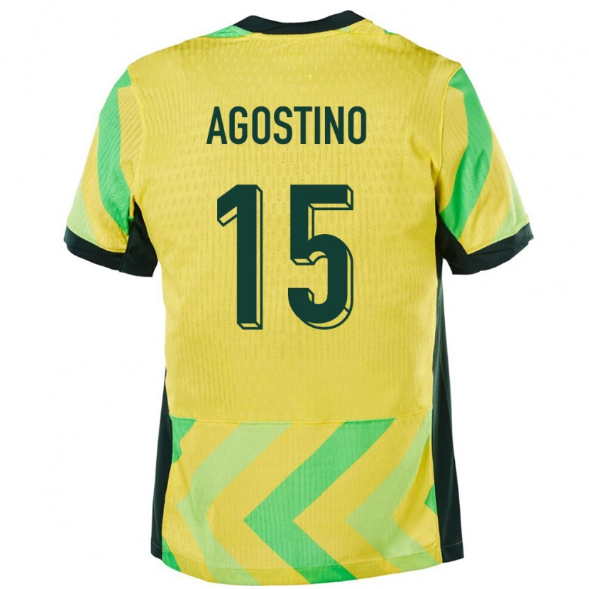 Danxen Pánské Austrálie Nick D'agostino #15 Zlatý Domů Hráčské Dresy 24-26 Dres