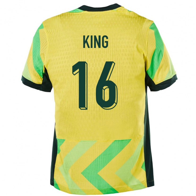 Danxen Pánské Austrálie Joel King #16 Zlatý Domů Hráčské Dresy 24-26 Dres