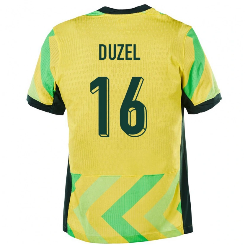 Danxen Pánské Austrálie Luke Duzel #16 Zlatý Domů Hráčské Dresy 24-26 Dres