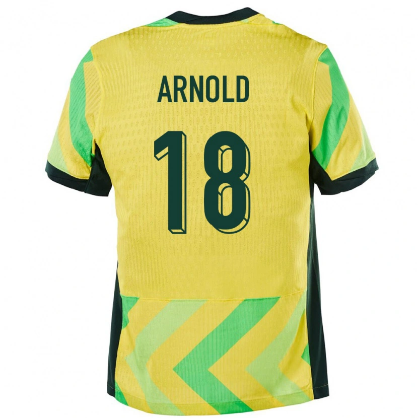 Danxen Pánské Austrálie Mackenzie Arnold #18 Zlatý Domů Hráčské Dresy 24-26 Dres