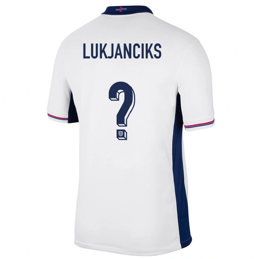 Danxen Pánské Anglie Douglass Lukjanciks #0 Bílý Domů Hráčské Dresy 24-26 Dres