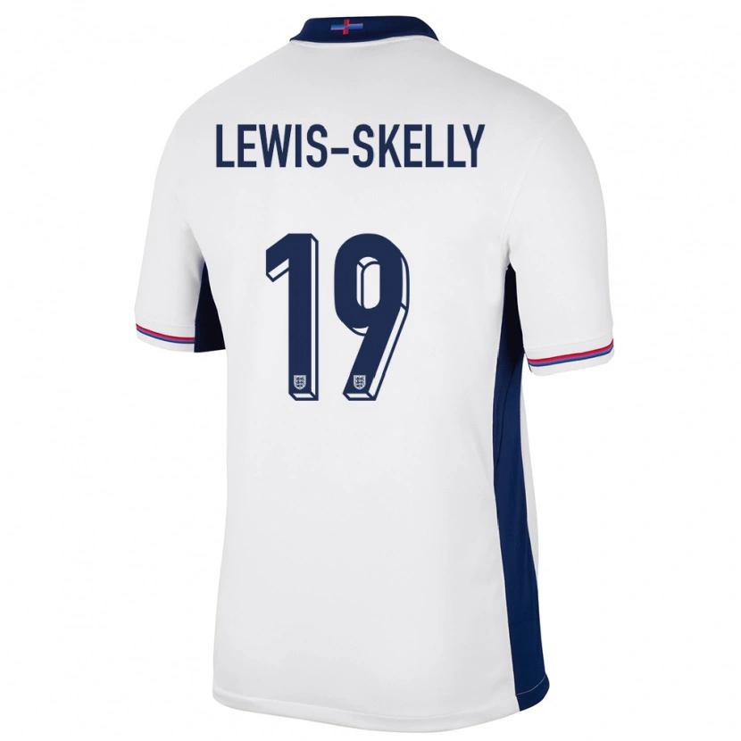 Danxen Pánské Anglie Myles Lewis-Skelly #19 Bílý Domů Hráčské Dresy 24-26 Dres