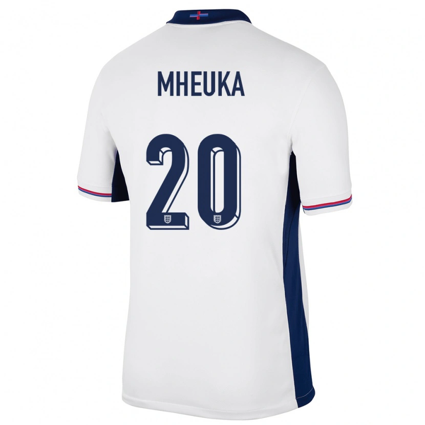Danxen Pánské Anglie Shumaira Mheuka #20 Bílý Domů Hráčské Dresy 24-26 Dres