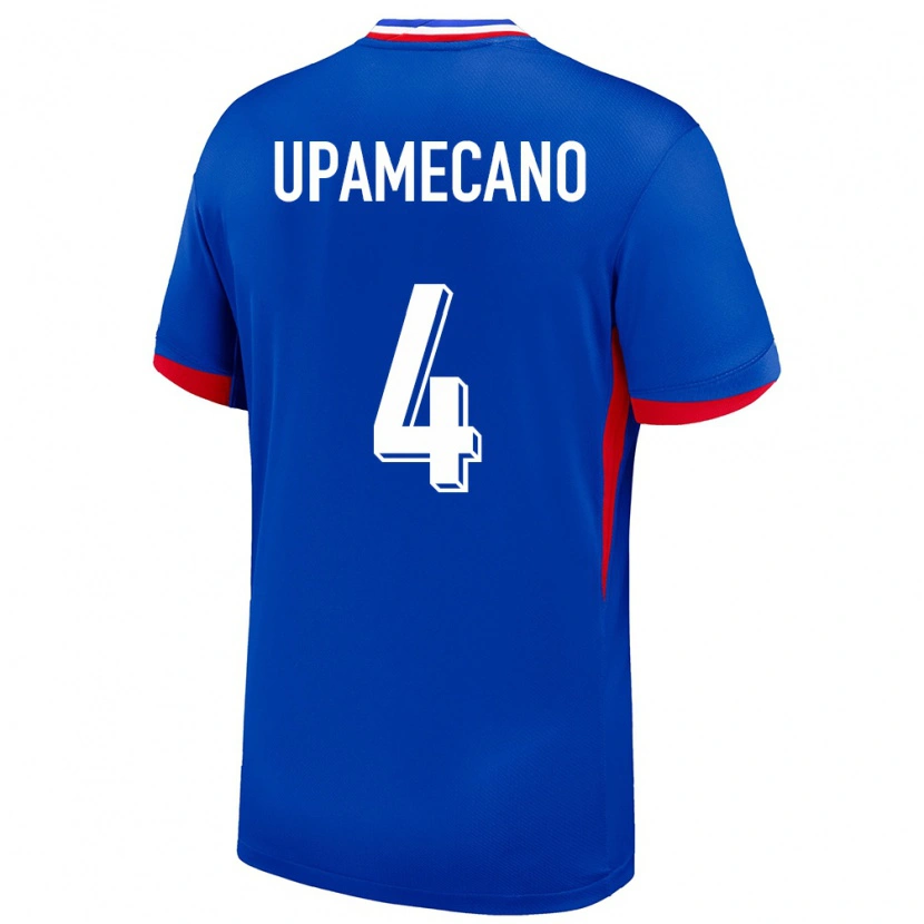 Danxen Pánské Francie Dayot Upamecano #4 Modrý Domů Hráčské Dresy 24-26 Dres