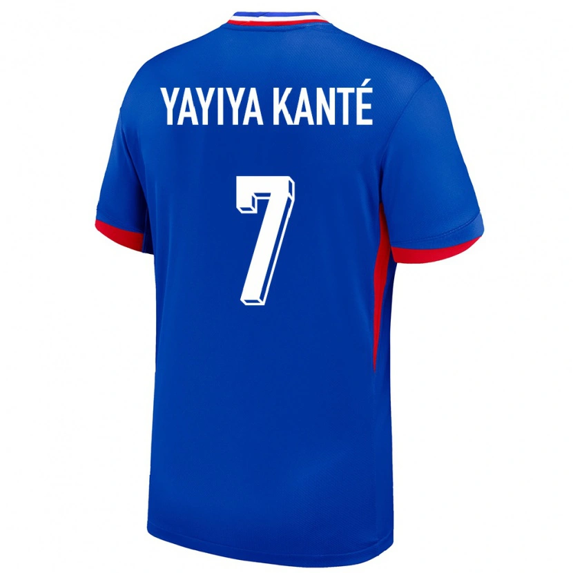 Danxen Pánské Francie Ibrahim Yayiya Kanté #7 Modrý Domů Hráčské Dresy 24-26 Dres
