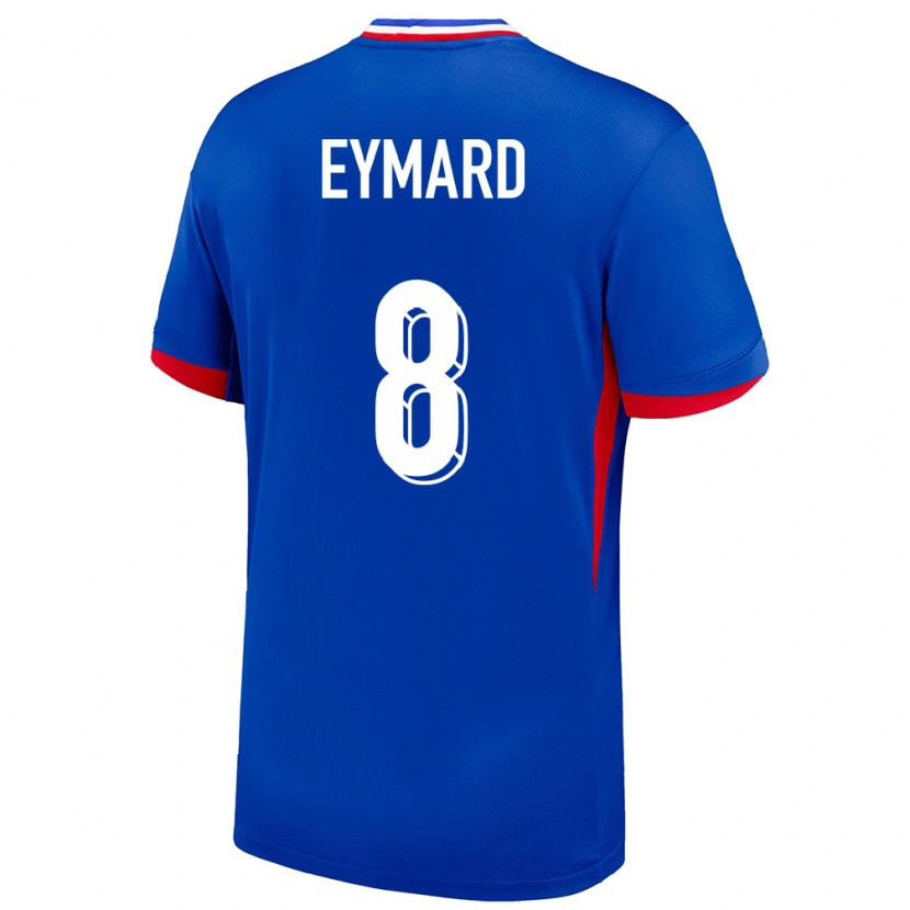 Danxen Pánské Francie Paul Eymard #8 Modrý Domů Hráčské Dresy 24-26 Dres