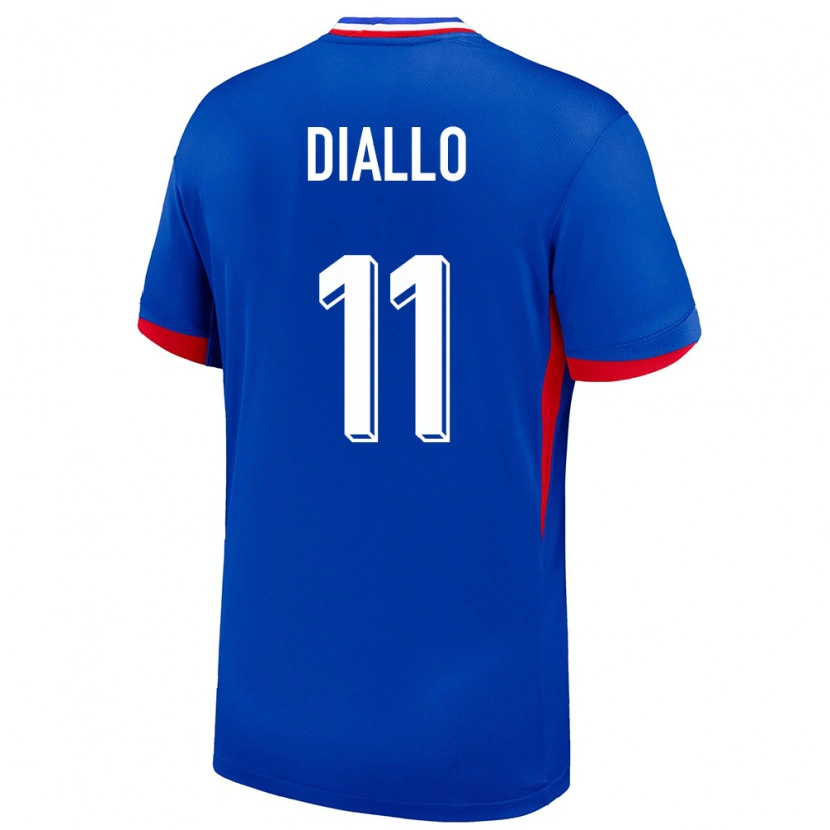 Danxen Pánské Francie Tidiane Diallo #11 Modrý Domů Hráčské Dresy 24-26 Dres