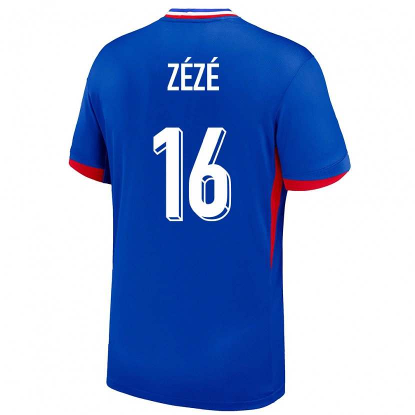 Danxen Pánské Francie Yanel Zézé #16 Modrý Domů Hráčské Dresy 24-26 Dres