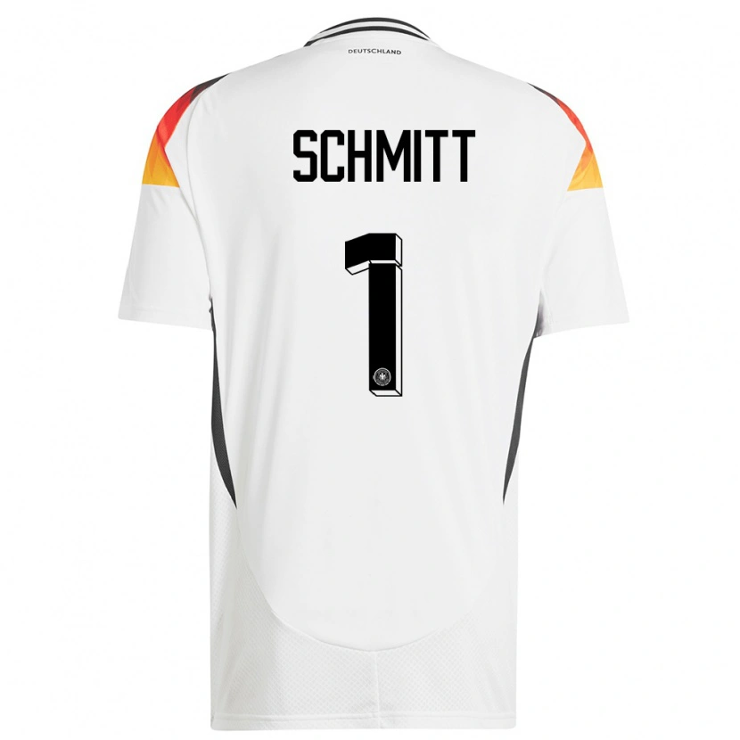 Danxen Pánské Německo Max Schmitt #1 Bílý Domů Hráčské Dresy 24-26 Dres