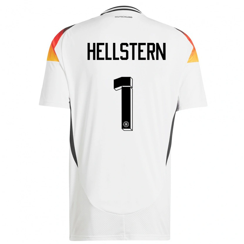 Danxen Pánské Německo Florian Hellstern #1 Bílý Domů Hráčské Dresy 24-26 Dres