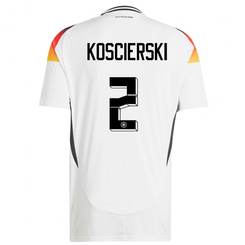 Danxen Pánské Německo Kacper Koscierski #2 Bílý Domů Hráčské Dresy 24-26 Dres