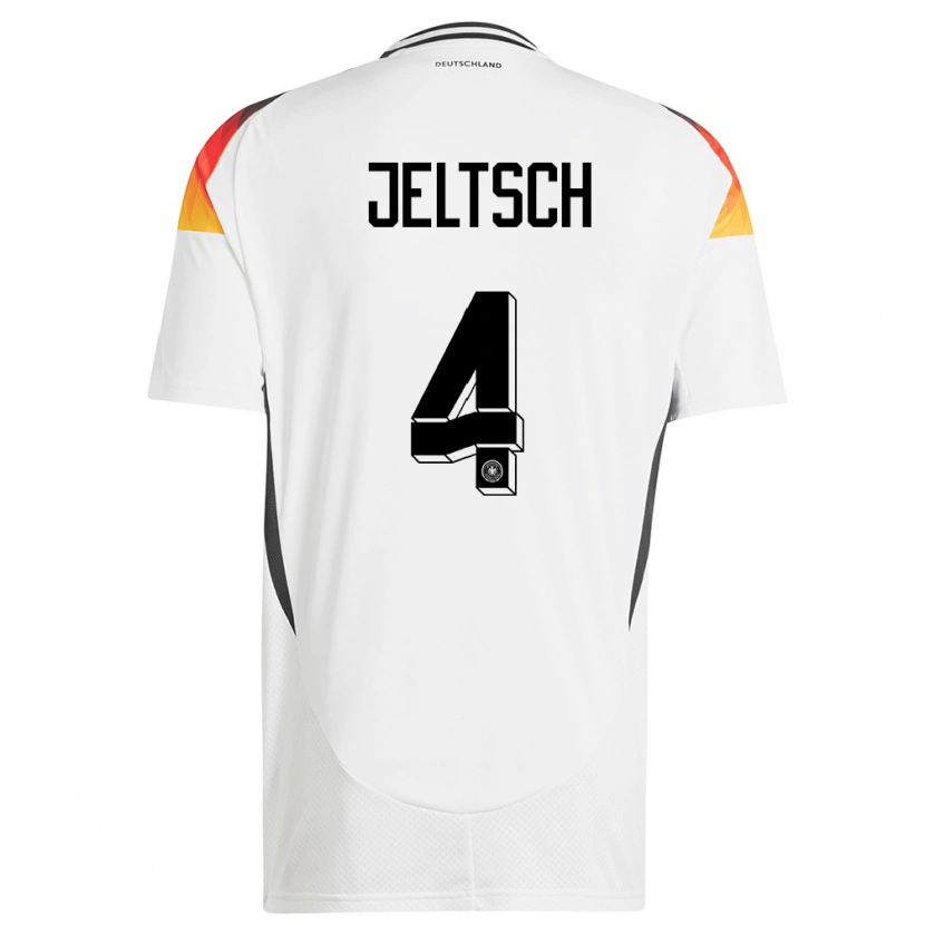 Danxen Pánské Německo Finn Jeltsch #4 Bílý Domů Hráčské Dresy 24-26 Dres