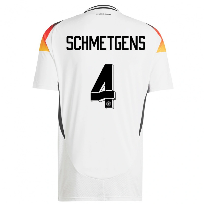 Danxen Pánské Německo Mick Schmetgens #4 Bílý Domů Hráčské Dresy 24-26 Dres