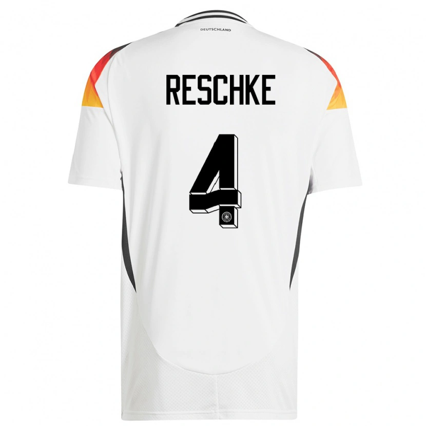 Danxen Pánské Německo Gianluca Reschke #4 Bílý Domů Hráčské Dresy 24-26 Dres