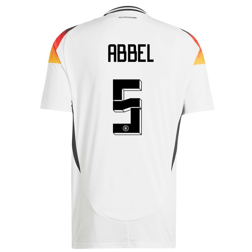 Danxen Pánské Německo Erik Abbel #5 Bílý Domů Hráčské Dresy 24-26 Dres