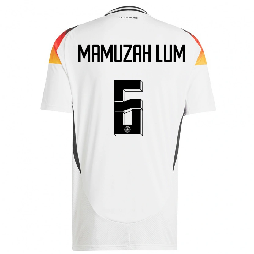 Danxen Pánské Německo Boris Mamuzah Lum #6 Bílý Domů Hráčské Dresy 24-26 Dres