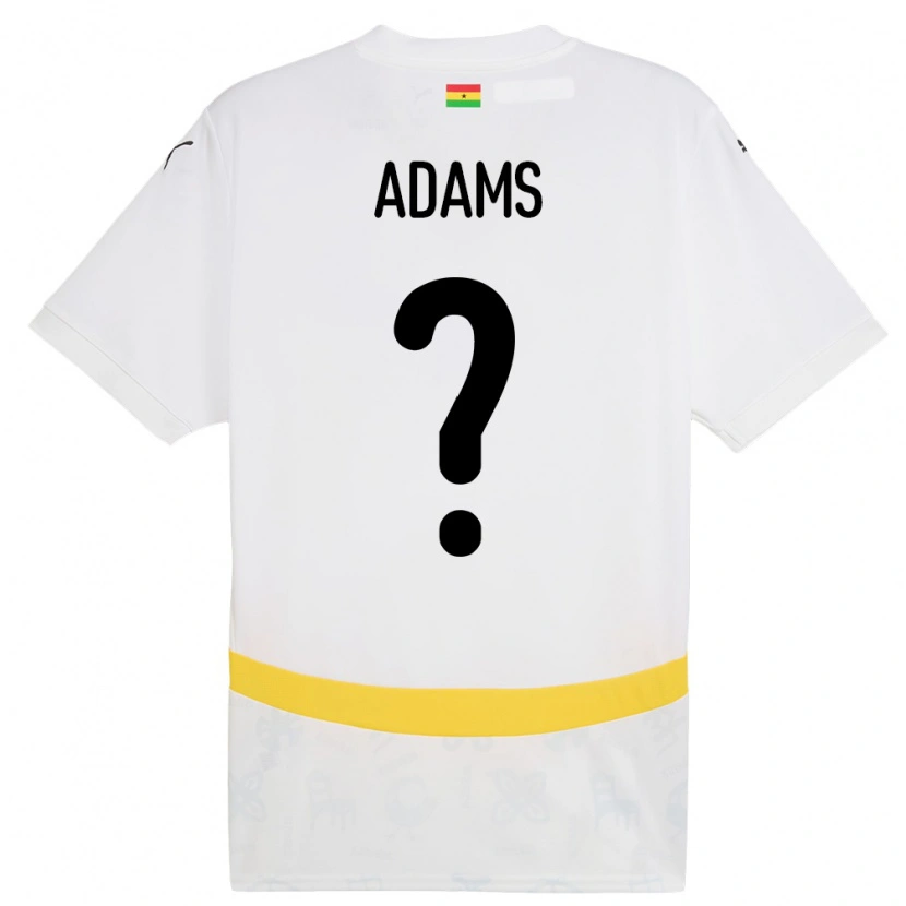 Danxen Pánské Ghana Salim Adams #0 Bílý Domů Hráčské Dresy 24-26 Dres