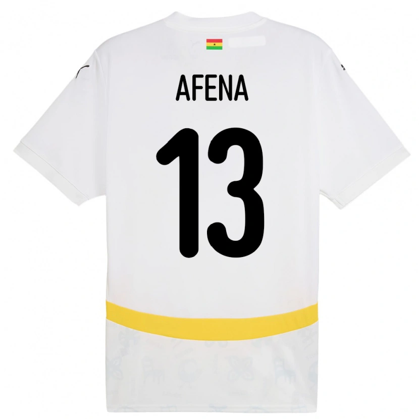 Danxen Pánské Ghana Felix Afena-Gyan #13 Bílý Domů Hráčské Dresy 24-26 Dres