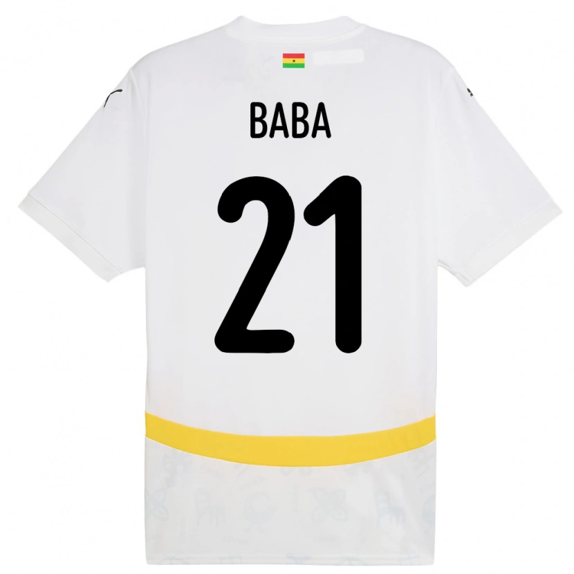 Danxen Pánské Ghana Iddrisu Baba #21 Bílý Domů Hráčské Dresy 24-26 Dres