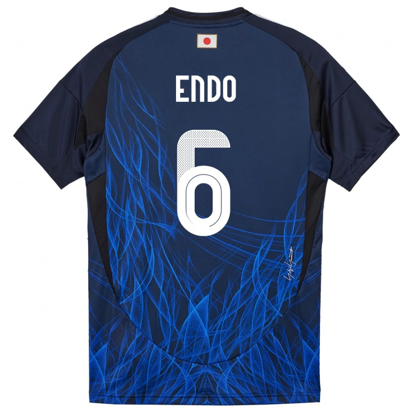 Danxen Pánské Japonsko Wataru Endo #6 Tmavě Modrá Domů Hráčské Dresy 24-26 Dres