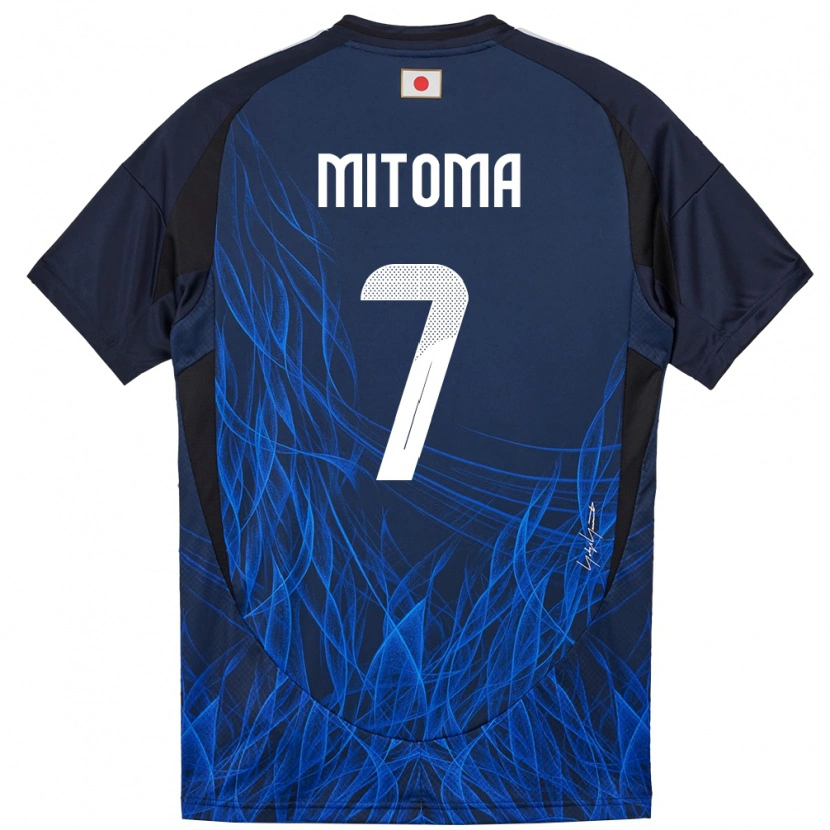Danxen Pánské Japonsko Kaoru Mitoma #7 Tmavě Modrá Domů Hráčské Dresy 24-26 Dres