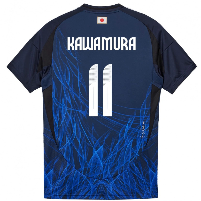 Danxen Pánské Japonsko Gakuto Kawamura #11 Tmavě Modrá Domů Hráčské Dresy 24-26 Dres